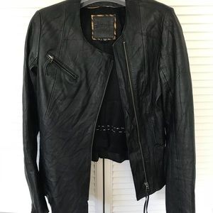 Kate Moss TopShop Black Leather Jacket